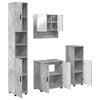 vidaXL Set de mobilier pentru baie Pe perete 4 pcs Gri din beton