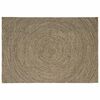 vidaXL Covor de zonă Natural și Negru 160 x 230 cm Iută