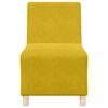 vidaXL Canapea Scaun fără brațe Galben 55 cm Catifea