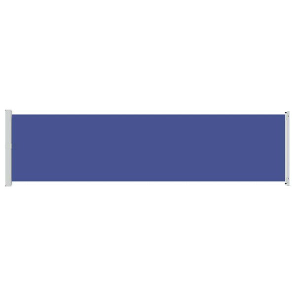 vidaXL Copertină laterală retractabilă de terasă, albastru, 600x160 cm