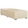 vidaXL Cadru de pat fără saltea cremă 90x200 cm țesătură