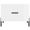 vidaXL Măsuță de cafea, alb extralucios, 50x50x40 cm, lemn compozit