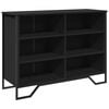 vidaXL Dulap, negru, 101x35,5x74,5 cm, lemn prelucrat