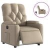 vidaXL Fotoliu rabatabil electric, cappuccino, piele ecologică