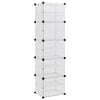 vidaXL Suport de pantofi, transparent, 44x31,5x153,5 cm, PP