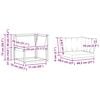 vidaXL Sofa Colțar pentru Exterior Lemn Solid de Acacia natural