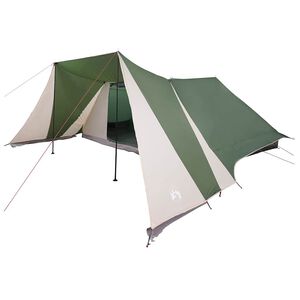 vidaXL Cort Tipi 12 persoană Verde tafta