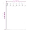 vidaXL Perdele Voile cu Bucle 2 buc Alb 140x175 cm