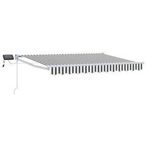 vidaXL Marchiză retractabilă manuală cu led-uri 2,5 x 2 m