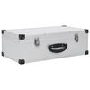 vidaXL Carcasă pentru 80 CD-uri, aluminiu, ABS, argintiu