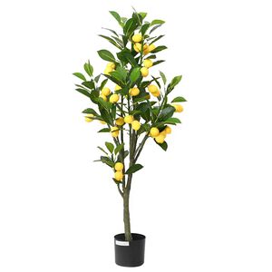 vidaXL Lăm&acirc;i artificial 136 frunze 120 cm verde