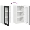 vidaXL Dulap de bucătărie 2 pcs Negru 40 x 31 x 80 cm Lemn compozit