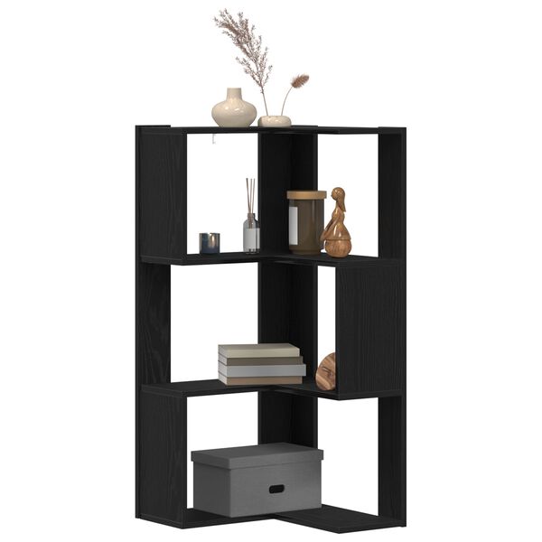 vidaXL Bibliotecă Stejar Negru 50 x 50 x 102 cm