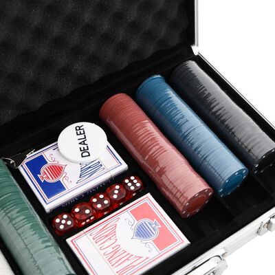 vidaXL Set de jetoane de poker 300 buc. 4 g