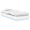 vidaXL Cadru de pat cu LED Alb 80 x 200 cm Lemn prelucrat