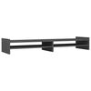 vidaXL Suport pentru monitor, gri, 100x27x15 cm, lemn masiv pin