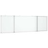 vidaXL Tablă magnetică pliabilă, alb, 160x50x1,7 cm, aluminiu