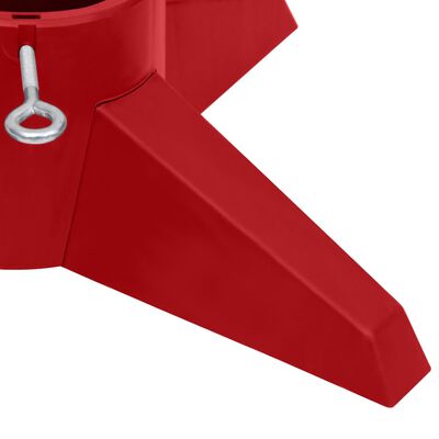 vidaXL Suport brad de Crăciun, roșu, 55,5x55,5x15 cm
