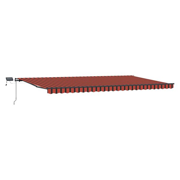 vidaXL Cortina Retractabilă portocaliu și maro 600 &times;300 cm țesătură