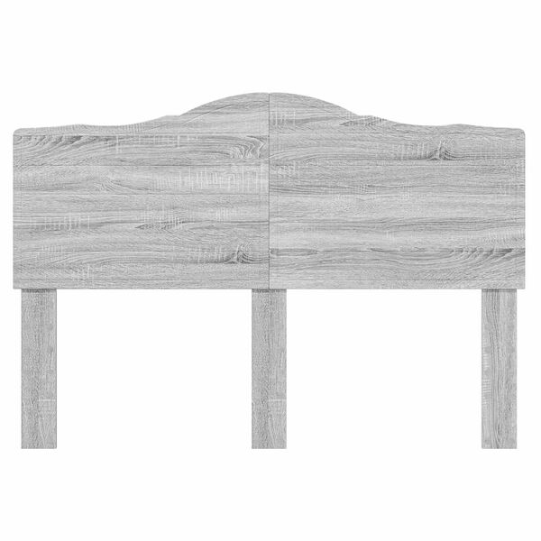 vidaXL Tăblie cap cu headboard Gri Sonoma 140 cm Lemn compozit