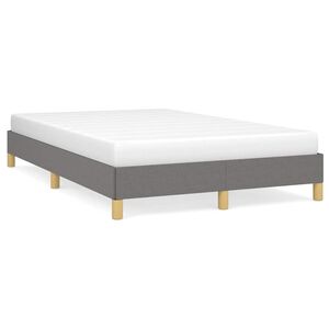 vidaXL Cadru de pat fără saltea, gri &icirc;nchis, 120x200 cm, textil