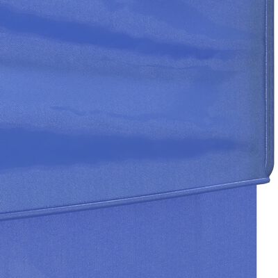 vidaXL Cort pliabil pentru petrecere, pereți laterali, albastru, 3x3 m
