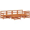 vidaXL Set de lounge pentru grădină 6 pcs Maro Ceară Lemn masiv de pin