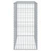 vidaXL Coș gabion cu capac, argintiu, 100x50x100 cm, fier galvanizat