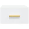 vidaXL Noptieră de perete, alb, 35x35x20 cm