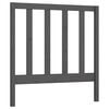 vidaXL Tăblie de pat, gri, 96x4x100 cm, lemn masiv de pin