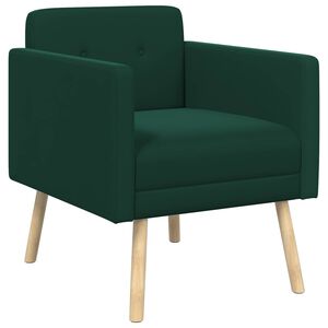 vidaXL Fotoliu Verde &icirc;nchis Catifea