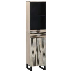 vidaXL Dulap de Baie Alb 38 x 33 x 160 cm Lemn prelucrat