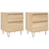 vidaXL Noptiere, 2 buc., stejar sonoma, 40x35x50 cm, lemn compozit