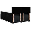 vidaXL Pat box spring cu saltea, negru, 160x200 cm, textil