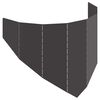 vidaXL Margine pentru gazon 100 x 45 cm Oțel Negru