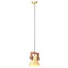 vidaXL Lampă suspendată industrială, 25 W, arămiu, 19 cm, E27, rotund