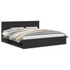 vidaXL Cadru de pat cu sertar Negru 200 x 200 cm Lemn Ingineresc