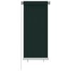 vidaXL Jaluzea tip rulou de exterior, 65 (l) x 140 (&icirc;) cm, verde &icirc;nchis, HDPE