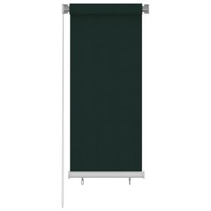 vidaXL Jaluzea tip rulou de exterior, 65 (l) x 140 (&icirc;) cm, verde &icirc;nchis, HDPE
