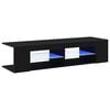 vidaXL Cabinet TV 135 x 39 x 30 cm Stejar Negru Lemn prelucrat