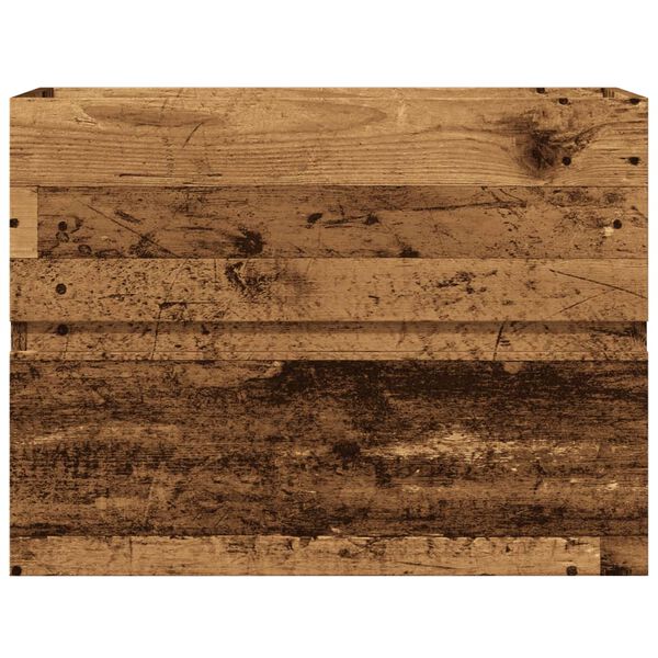 vidaXL Dulap pentru baie, lemn vechi, 60x38,5x45 cm, lemn prelucrat