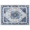 vidaXL Covor ORIZ Albastru &icirc;nchis 140 x 200 cm 100% Polyester