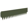 vidaXL Margine pentru gazon 10 pcs 103 x 25 cm metal Verde măsliniu