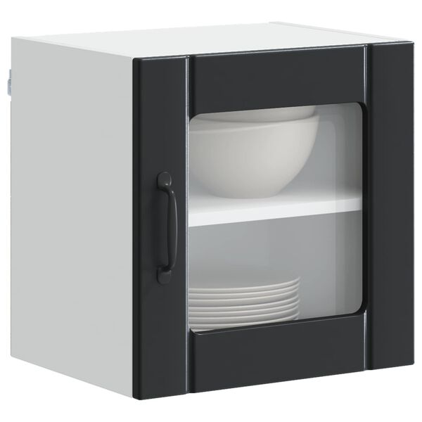 vidaXL Dulap de bucătărie Negru 40 x 31 x 40 cm Lemn compozit