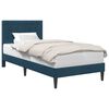 vidaXL Cadru de pat cu headboard albastru 100 x 200 cm Catifea