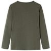 Tricou cu m&acirc;neci lungi pentru copii, kaki, 116