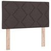 vidaXL Tăblie cap cu headboard Maro închis 80 cm Piele artificială