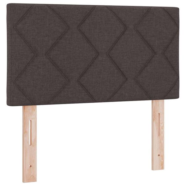 vidaXL Tăblie cap cu headboard Maro închis 80 cm Piele artificială