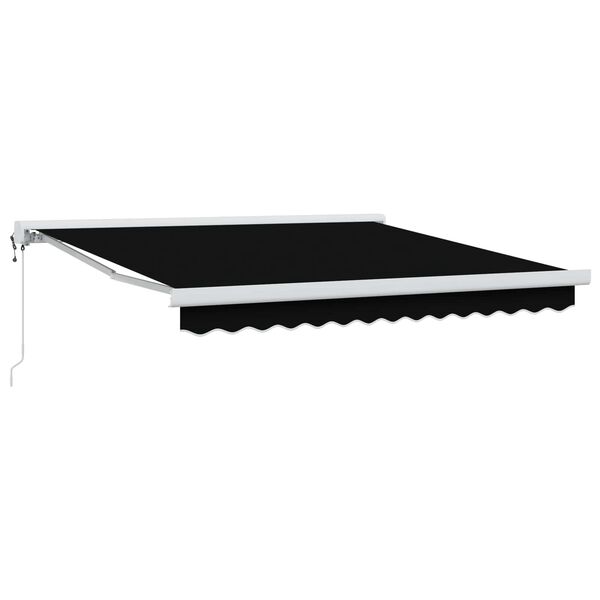vidaXL Copertină Negru 350 x 250 x 165 cm Poliester și Aluminiu