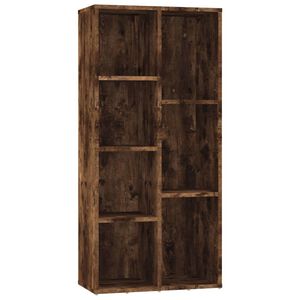vidaXL Bibliotecă, stejar fumuriu, 50x25x106 cm